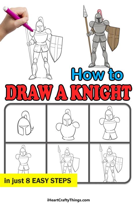 Knight Drawing How To Draw A Knight Step By Step