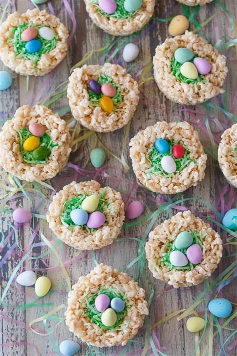 Krispie Easter Nests Recipe Easy Easter Treats Easter Sugar