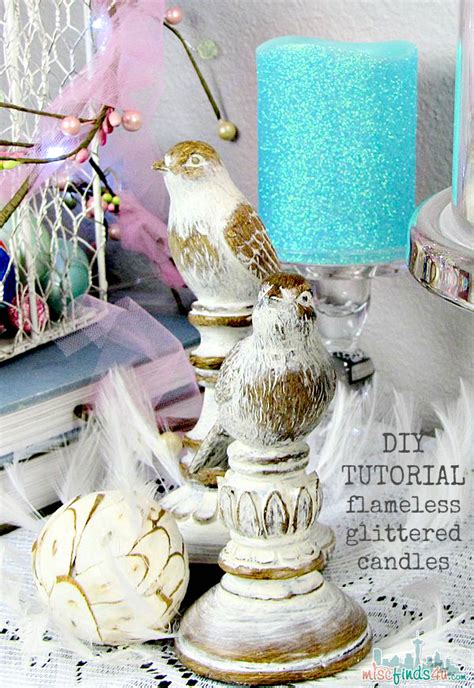 Diy Glitter Battery Candle Candle Making