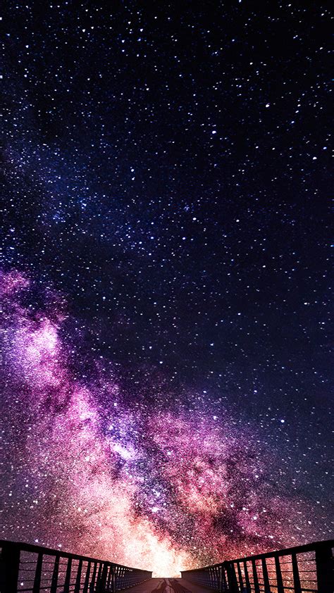 Starry Night Sky Scenery K Wallpaper