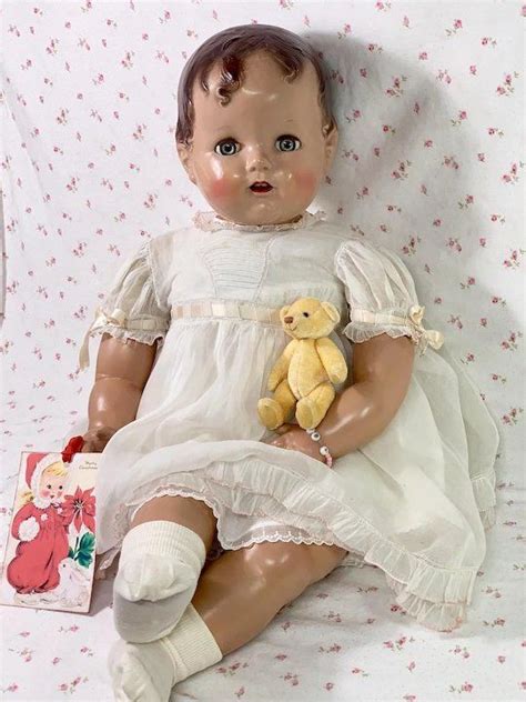 Rare 27 Vintage 1947 Ideal Composition Baby Beautiful Christmas Doll