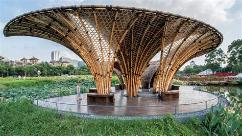 Atelier Cns Designs Swirling Bamboo Edifices At Flower Field Bamboo