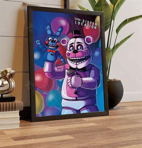 Five Nights At Freddys Sister Location Funtime Freddy Wall Posters