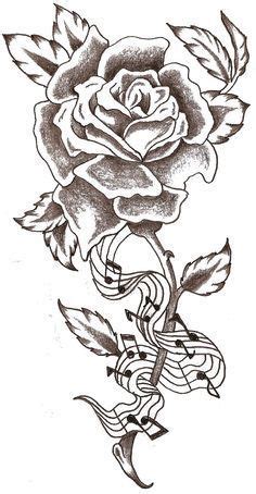 Rose / music note / tribal infinity knot /temporary tattoo / tribal /custom tattoos strugglingscotsman 5 out of 5 stars (1,283) $ 2. Rose 'music notes' | Music tattoo designs, Music notes ...