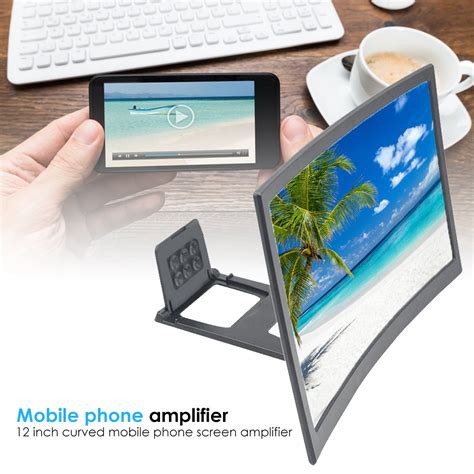 12 Inch Curved Mobile Phone Screen Magnifier Hd Video Enlarged