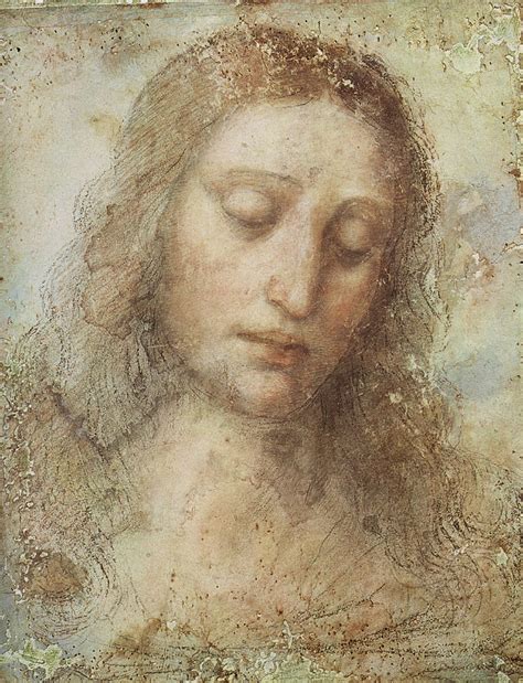 Leonardo Da Vinci Head Of Christ Study For The Last Supper 1495