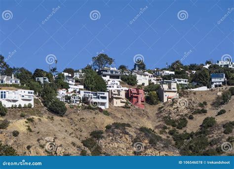 Malibu California Hilltop Homes Stock Photo Image Of Malibu