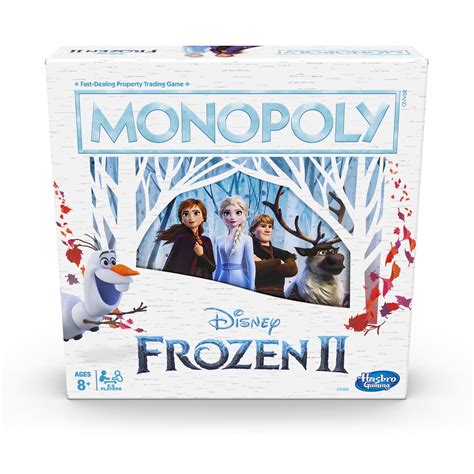 Monopoly Game Disney Frozen 2 Edition Board Game For Kids Ages 8 And