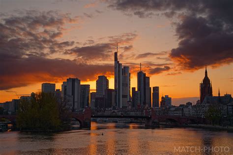 Skyline Sunset Frankfurt Match Photo