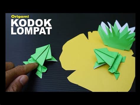 Cara Buat Kodok Dari Kertas Origami Ll Belajar Kertas Lipat Youtube