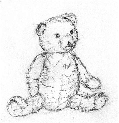 Teddy Bear Pencil Sketch