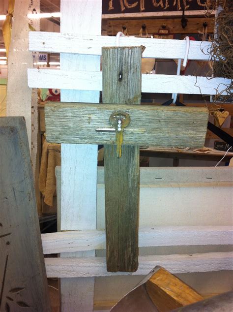 Rustic Wood Cross Made From Reclaimed Wood