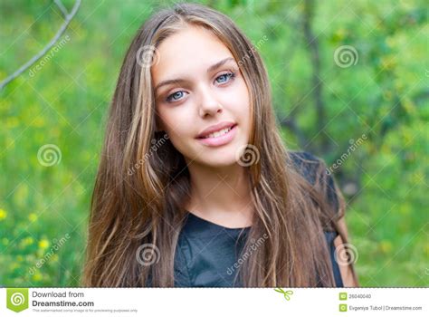 Portrait Of A Beautiful Girl Teen Stock Photo Image