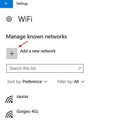 Manually Add A Wifi Network By Entering Name In Windows 10