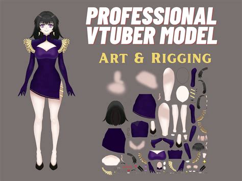 custom vtuber commission vtuber model and rigging with etsy