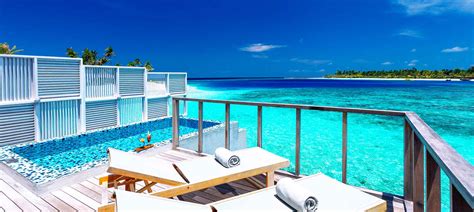 Water Villa With Pool In Maldives Oblu Select At Sangeli Water Pool Villa