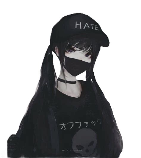 Cool Anime Girls With Mask Anime Girls With Black Masks Wallpapers