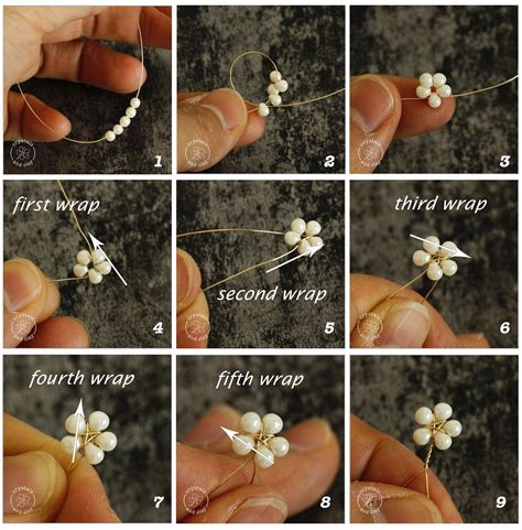 Jewelry Making Basics Three Ways To Make Beaded Flower Diy Wire Jewelry Wire Jewelry