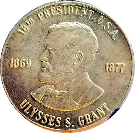 Token Readers Digest History Of Us Presidents Ulysses S Grant