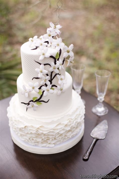 Extraordinary 5 Tier Wedding Cake With Fantasy Ruffled Gum Paste