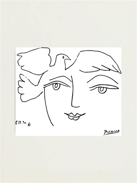 Pablo Picasso Rare Le Visage De La Paix The Face Of Peace1950 Line