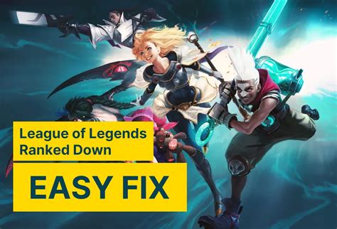 League Of Legends Ranked Down Fix Tricks Guide Solved