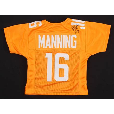 Peyton Manning Signed Tennessee Volunteers Jersey Jsa Coa Pristine