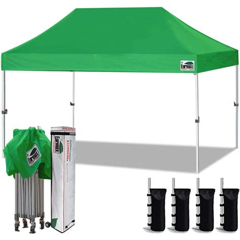 Eurmax 10x15 Ez Pop Up Canopy Tent Commercial Instant Canopies With