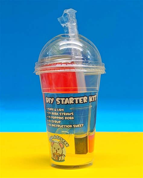 diy boba kit popping boba kit bubble tea kit etsy uk