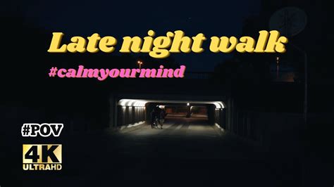 Late Night Walk Through City Park Ljubljanapov4kasmr Youtube