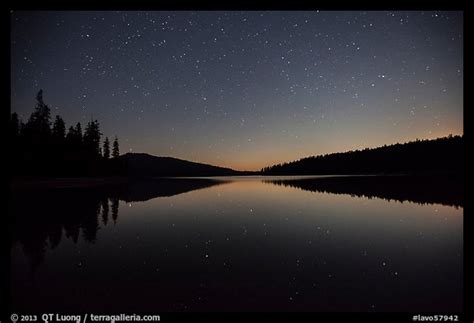 Picturephoto Juniper Lake At Night After Moonset Lassen Volcanic
