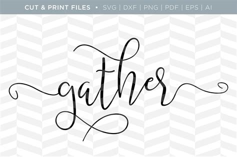 Gather Dxfsvgpngpdf Cut And Print Files By Simply Bright Studio