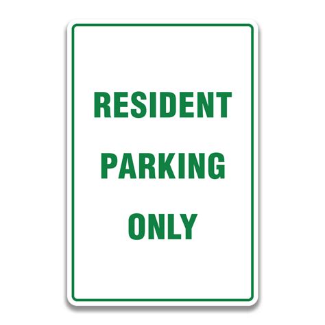 Resident Parking Only Sign Safety Sign And Label