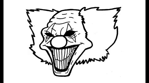 Wie Zeichnet Man Einen Clown Bösen Clown Killer Youtube