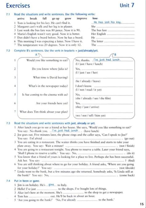 Grammar Worksheets For Grade 7