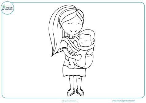 Dibujos Del Día De La Madre Para Colorear ️ Fáciles And Bonitos
