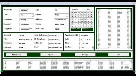 How To Create Hospital Management Systems With Vba In Excel Full