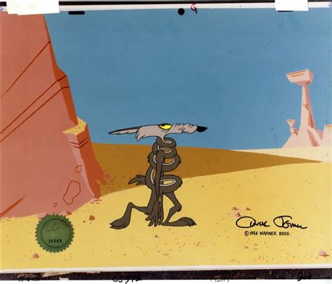 Original Production Cel Of Wile E Coyote From Chariots Of Fur