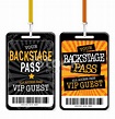 Set Of Backstage Pass Template Designs Stock Photo | Royalty-Free ...