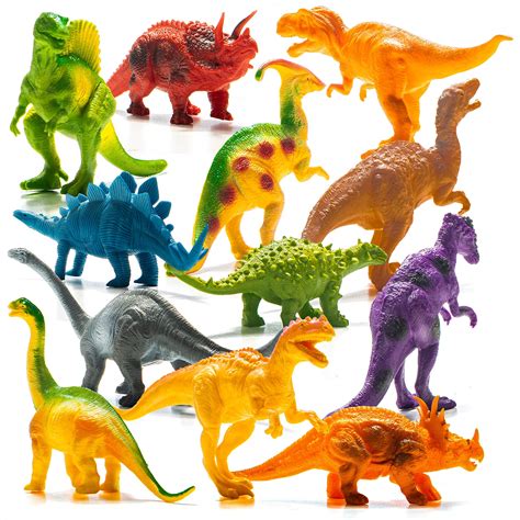 Prextex Dinosaur Figures For Kids 3 5 12 Plastic
