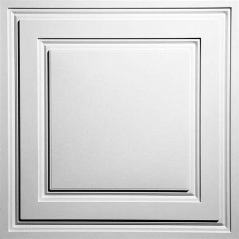 Ceilume Oxford White 2 Ft X 2 Ft Lay In Ceiling Panel Case Of 6