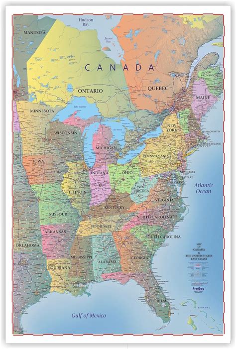 Map Of East Coast Usa