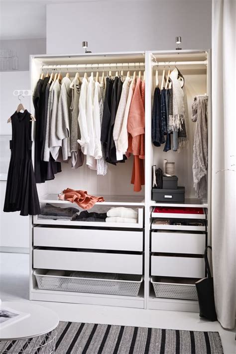 Since part of our new closet is where our old bathroom use to be, the width of our closet was determined for us at about 6.5 feet. With our IKEA PAX fitted wardrobes, you choose it all: The ...