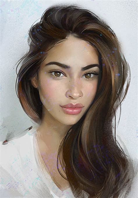 Aleksei Vinogradov Figurative Art Beautiful Female Head Woman Face