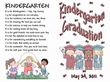 kindergarten graduation poem - Google Search Kindergarten Graduation ...