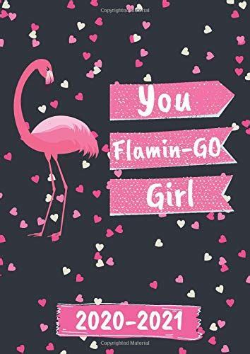2020 2021 You Flamin Go Girl Flamingo Academic Diary July 2020 To August 2021 Monthly Week To