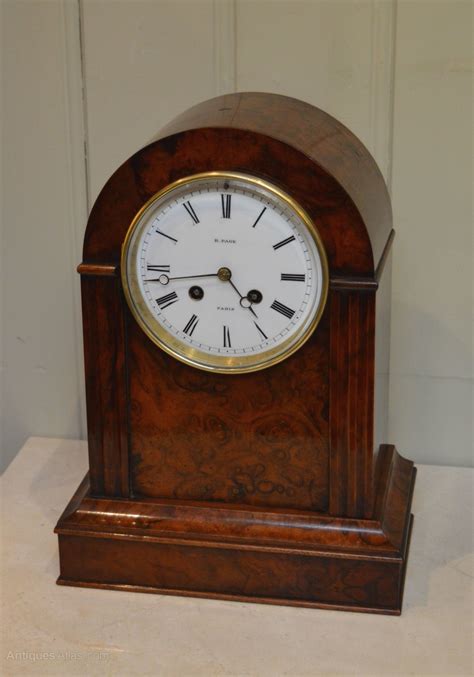 Antiques Atlas Fine Bell Striking Burr Walnut Mantel Clock