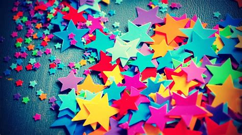 Download Cute Colorful Piled Star Wallpaper