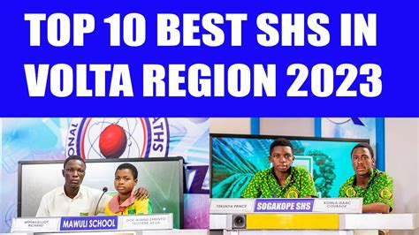 Top 10 Best Shs In Volta Region Of Ghana 2023 Base On Nsmq 2022 Youtube