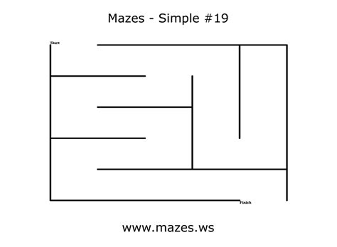 Simple Mazes Maze Nineteen Free Online Mazes
